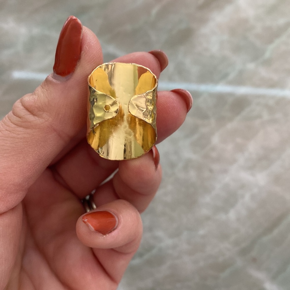Geode adjustable gold ring - Picture 4 of 5